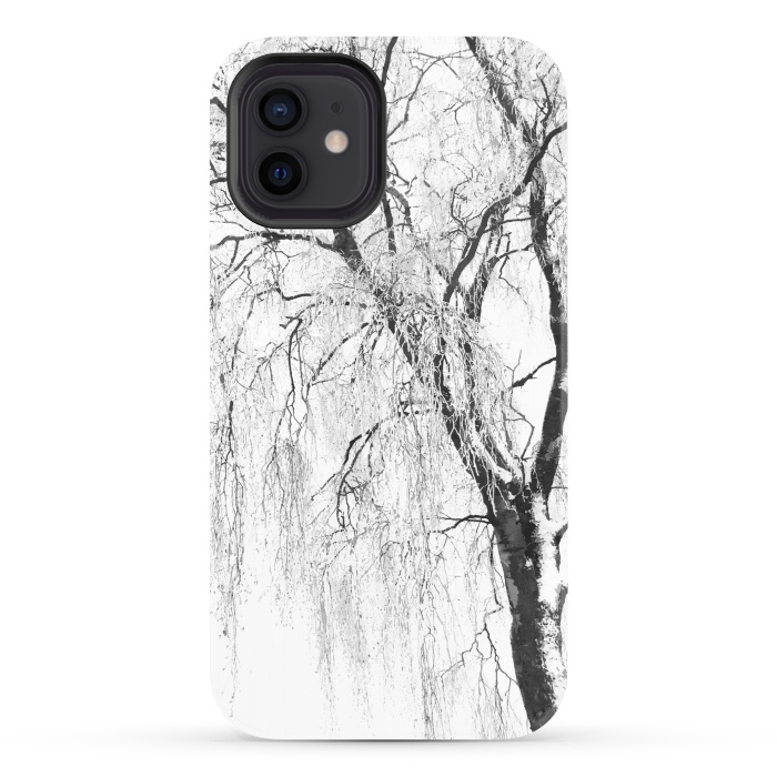iPhone 12 StrongFit White Snow Tree by Alemi
