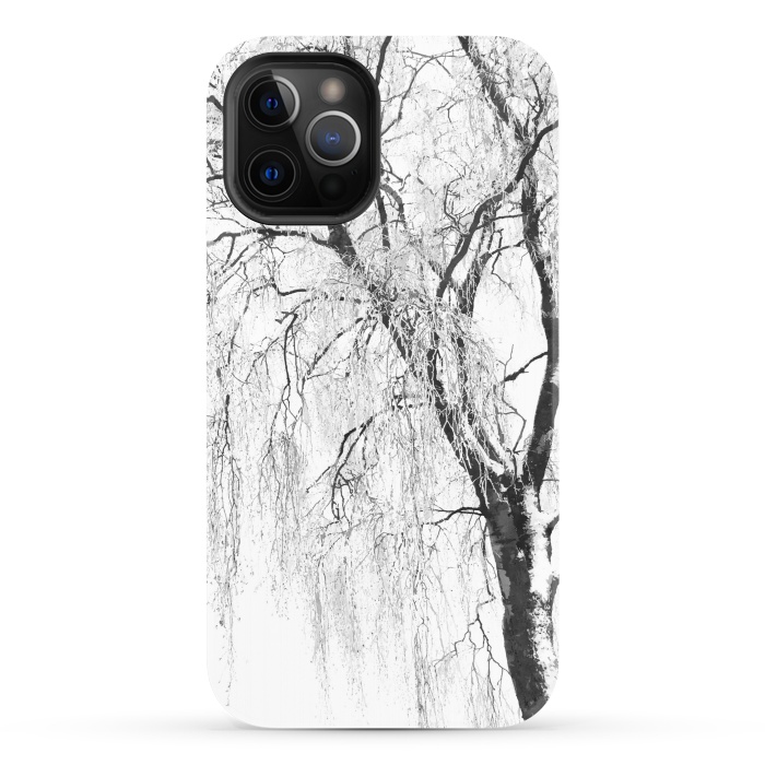 iPhone 12 Pro StrongFit White Snow Tree by Alemi