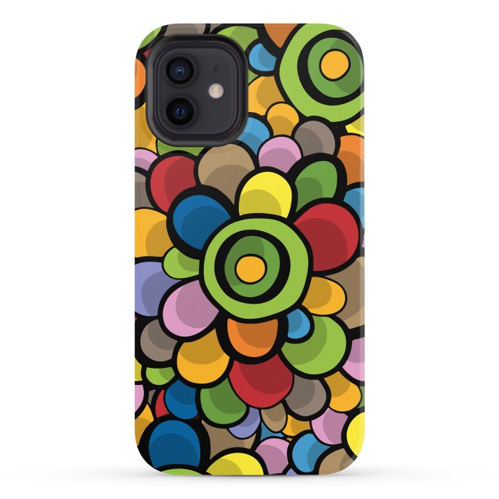 iPhone 12 StrongFit Spring Bubble Flower by Majoih