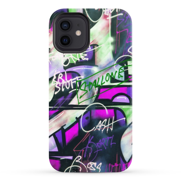 iPhone 12 StrongFit Colorful Graffiti by Andrea Haase