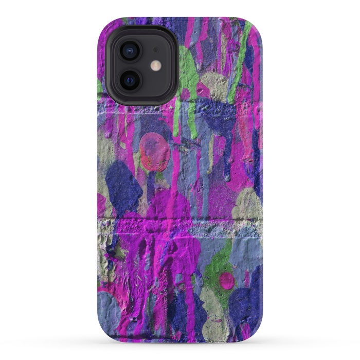 iPhone 12 StrongFit Colorful Spray Paint Wall by Andrea Haase