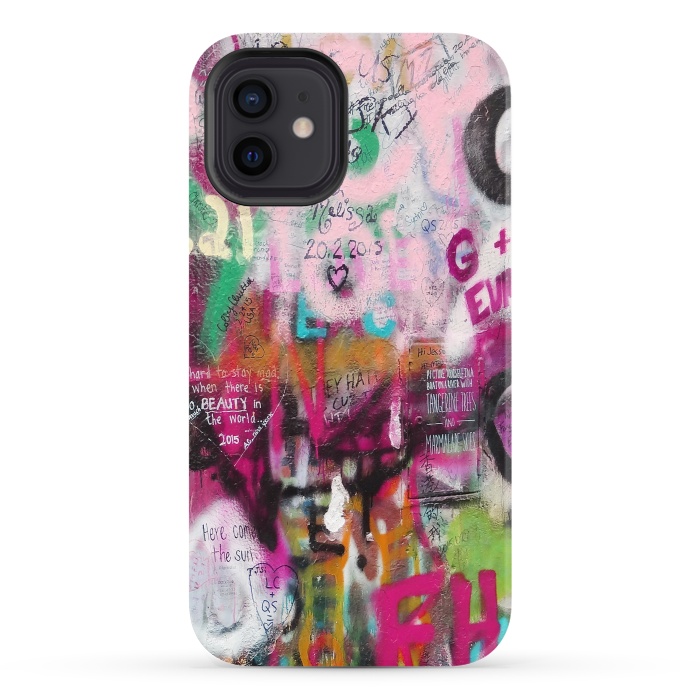 iPhone 12 StrongFit Colorful GraffitiArt by Andrea Haase