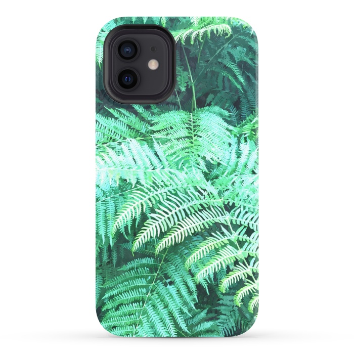 iPhone 12 StrongFit Fern Tropical Leaves by Alemi