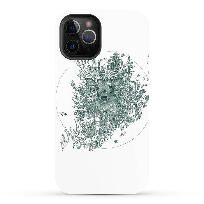 iPhone 12 Pro StrongFit Stag and Forest by ECMazur 