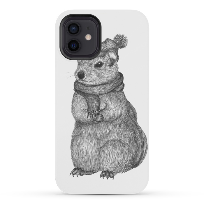 iPhone 12 mini StrongFit Chilly Chipmunk by ECMazur 