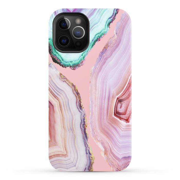 iPhone 12 Pro StrongFit Mineral Agates #Glam collection by ''CVogiatzi.