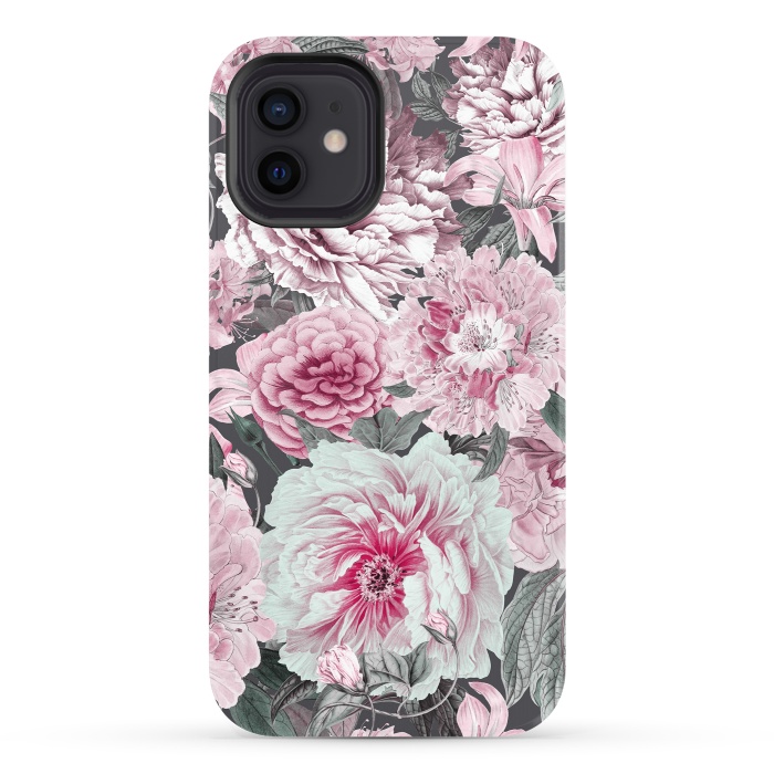 iPhone 12 StrongFit Romantic Vintage Flower Pattern by Andrea Haase