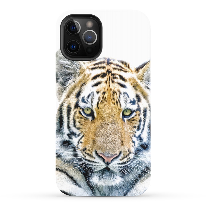 iPhone 12 Pro StrongFit Tiger Portrait by Alemi