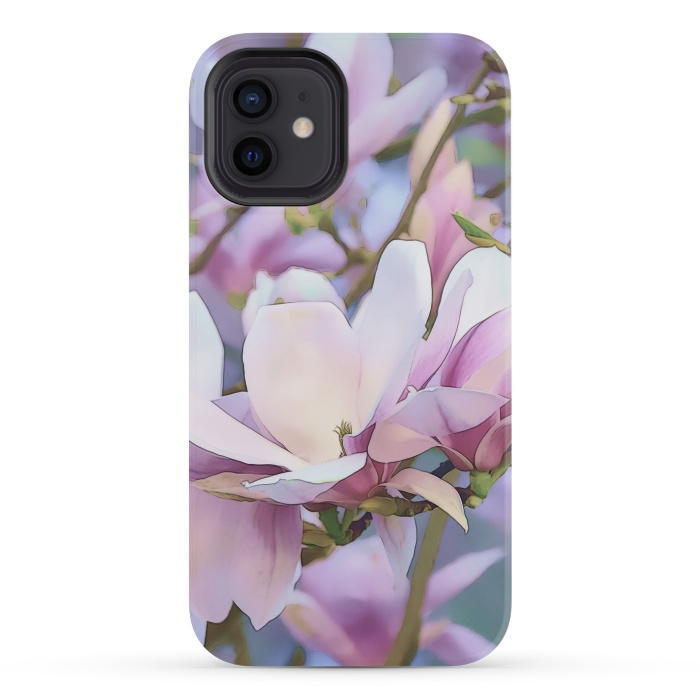 iPhone 12 mini StrongFit Magnolia Flower In Full Bloom by Andrea Haase