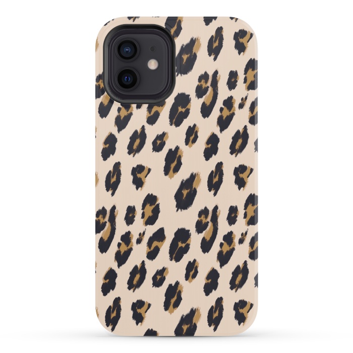 iPhone 12 StrongFit B&B Leopard Design by Joanna Vog