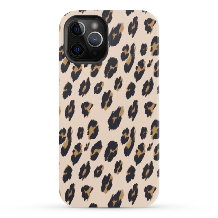 iPhone 12 Pro StrongFit B&B Leopard Design by Joanna Vog