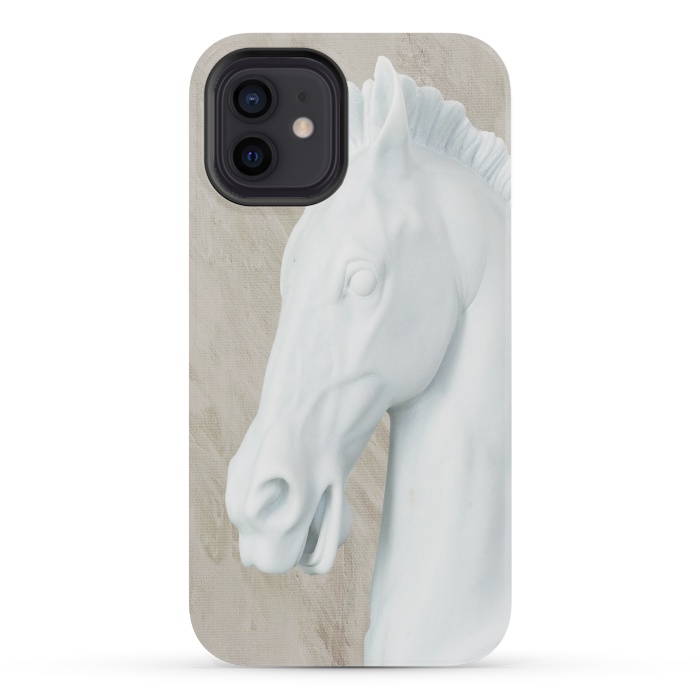 iPhone 12 mini StrongFit Ancient Sculpture Horse Decor  by Joanna Vog