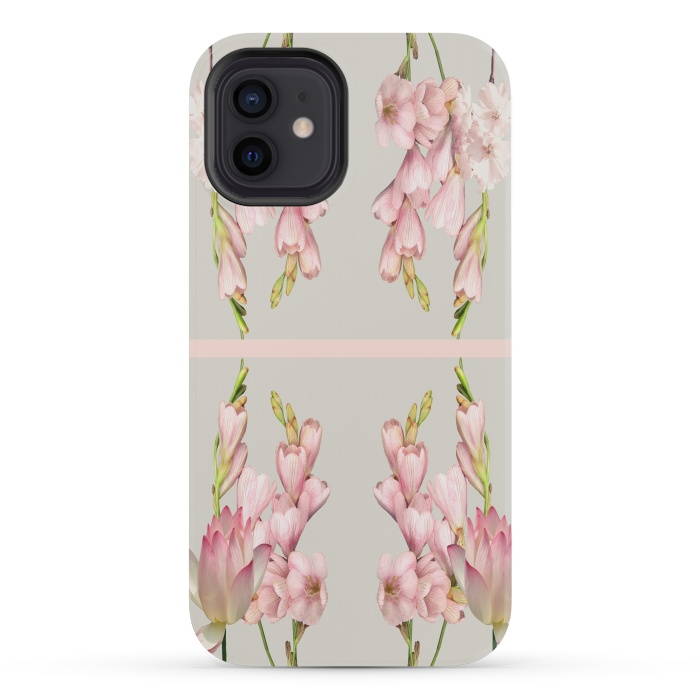 iPhone 12 mini StrongFit Pink Aura Design by Joanna Vog