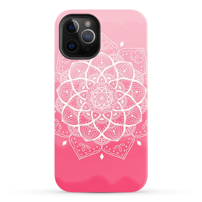 iPhone 12 Pro StrongFit Pink mandala by Jms