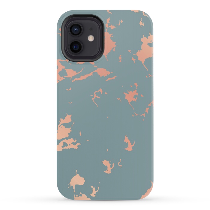 iPhone 12 mini StrongFit Copper Splatter 002 by Jelena Obradovic