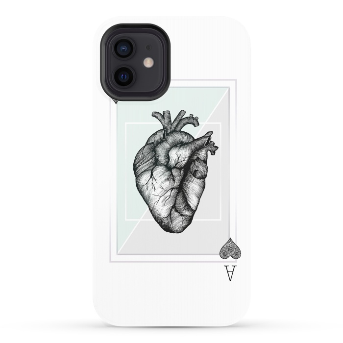 iPhone 12 StrongFit Ace of Hearts by Barlena