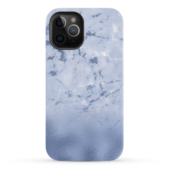 iPhone 12 Pro StrongFit Freshness - Blue Marble Glitter  by  Utart