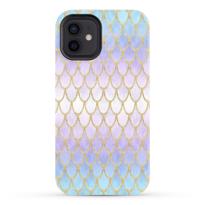 iPhone 12 StrongFit Pretty Mermaid Scales 06 by Angelika Parker