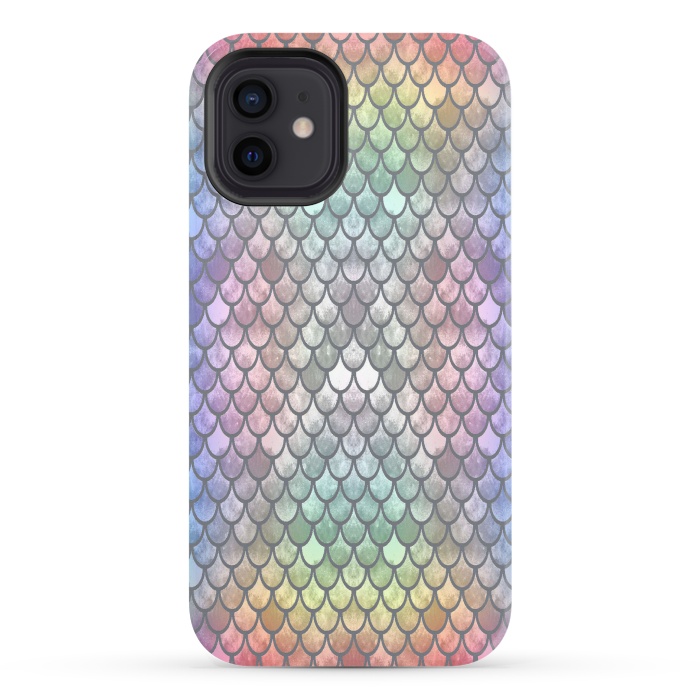 iPhone 12 StrongFit Pretty Mermaid Scales 26 by Angelika Parker