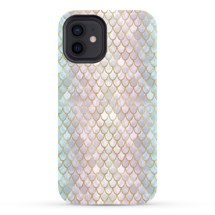 iPhone 12 StrongFit Pretty Mermaid Scales 22 by Angelika Parker