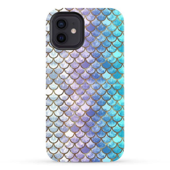 iPhone 12 StrongFit Pretty Mermaid Scales 38 by Angelika Parker