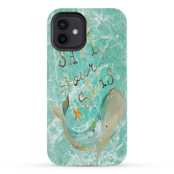 iPhone 12 mini StrongFit Save our Seas by Joanna Vog