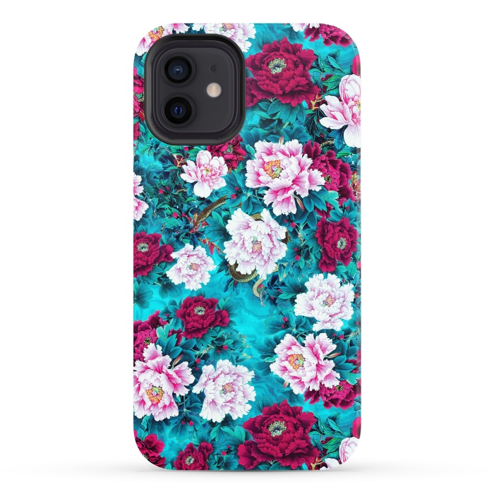 iPhone 12 StrongFit Peonies by Riza Peker