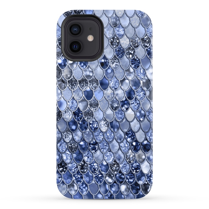 iPhone 12 StrongFit Ocean Blue Glamour Mermaid Scales by  Utart