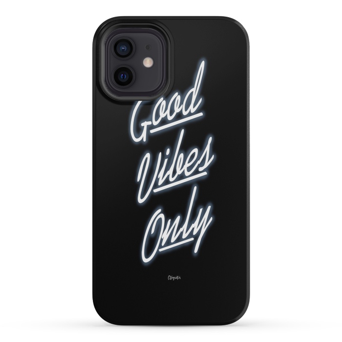 iPhone 12 mini StrongFit Good Vibes Only by ''CVogiatzi.