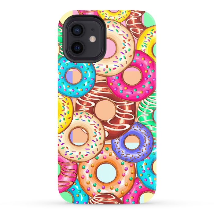 iPhone 12 StrongFit Donuts Punchy Pastel flavours by BluedarkArt