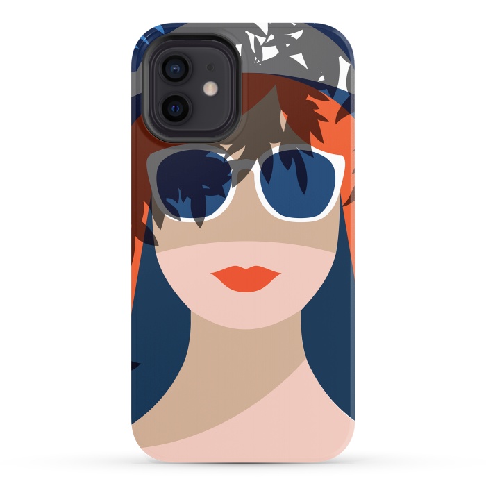 iPhone 12 StrongFit Girl with Sunglasses by DaDo ART