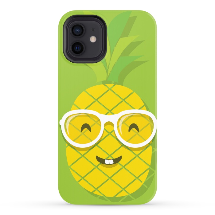 iPhone 12 StrongFit Summer Fun - Smiling Pineapple by DaDo ART