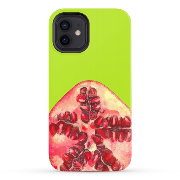iPhone 12 StrongFit Pomegranate Tropical Fruit by Alemi
