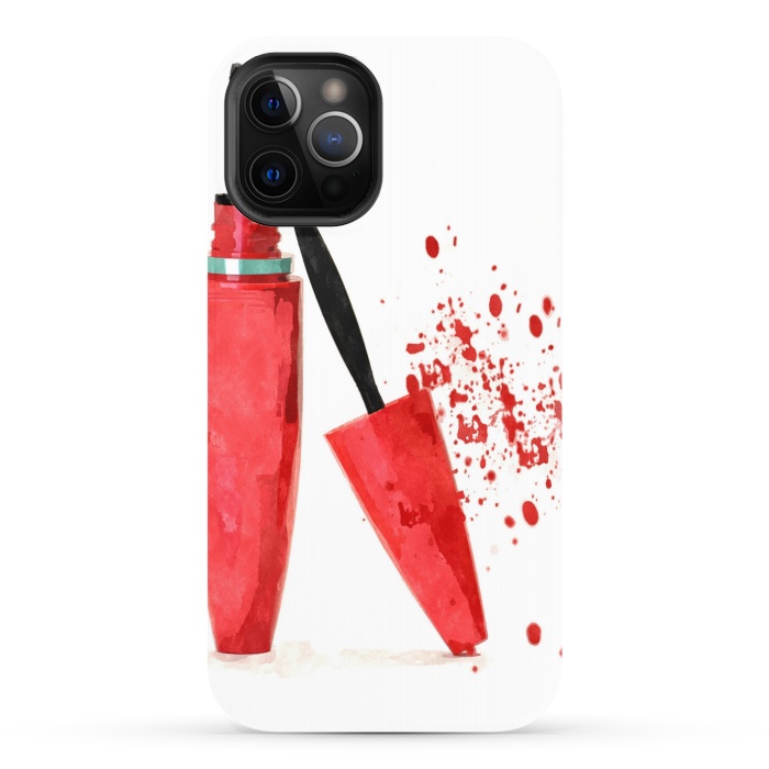 iPhone 12 Pro StrongFit Red Mascara by Alemi