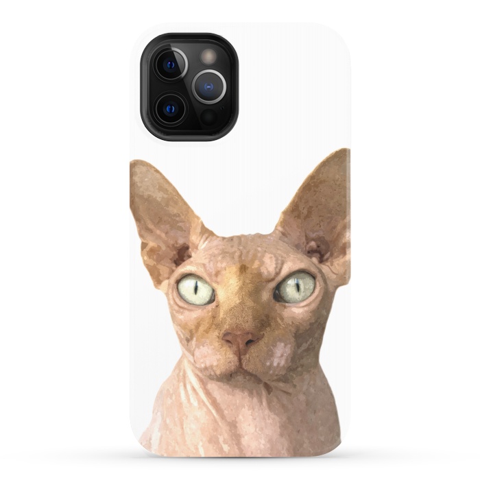 iPhone 12 Pro StrongFit Sphynx Cat Portrait by Alemi
