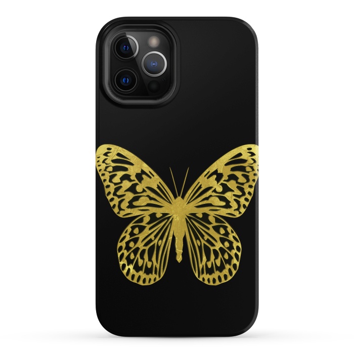iPhone 12 Pro StrongFit Butterfly Gold by Alemi