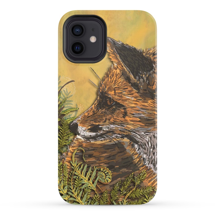 iPhone 12 StrongFit Ferny Fox by Lotti Brown