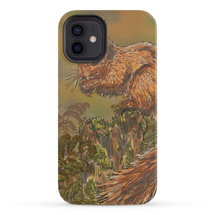iPhone 12 mini StrongFit September Squirrel by Lotti Brown