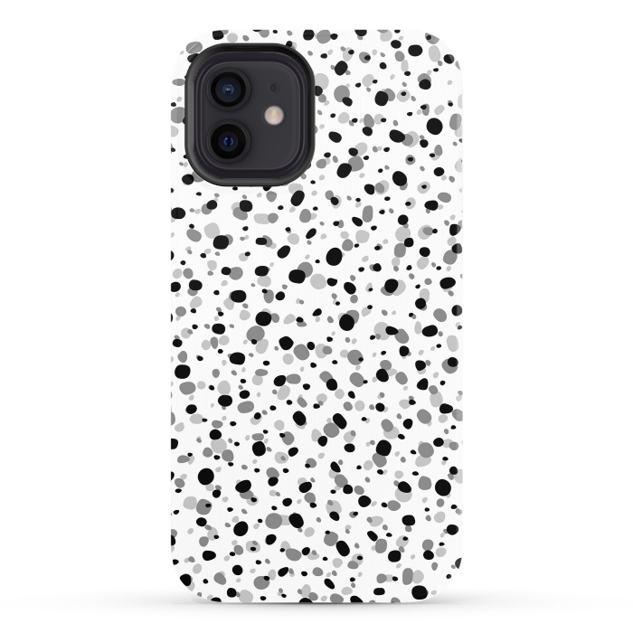 iPhone 12 StrongFit Black Dots by Majoih
