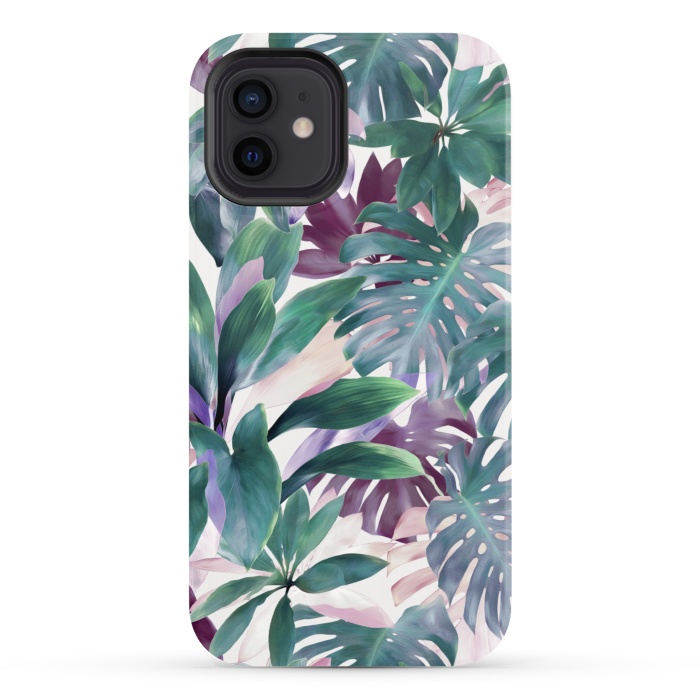 iPhone 12 StrongFit Tropical Emerald Jungle by Micklyn Le Feuvre