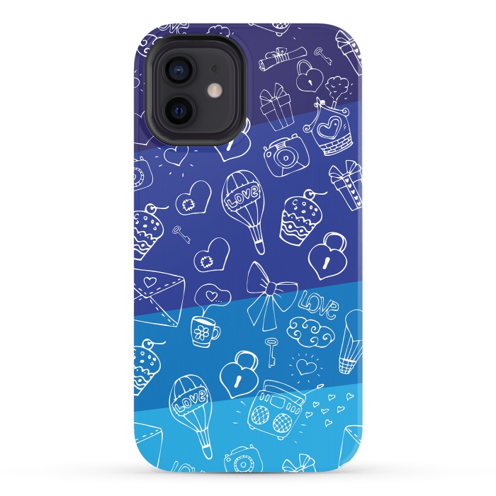 iPhone 12 StrongFit Vertical Blue by Rossy Villarreal