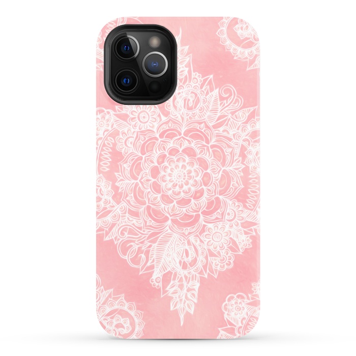iPhone 12 Pro StrongFit Marshmallow Lace by Micklyn Le Feuvre