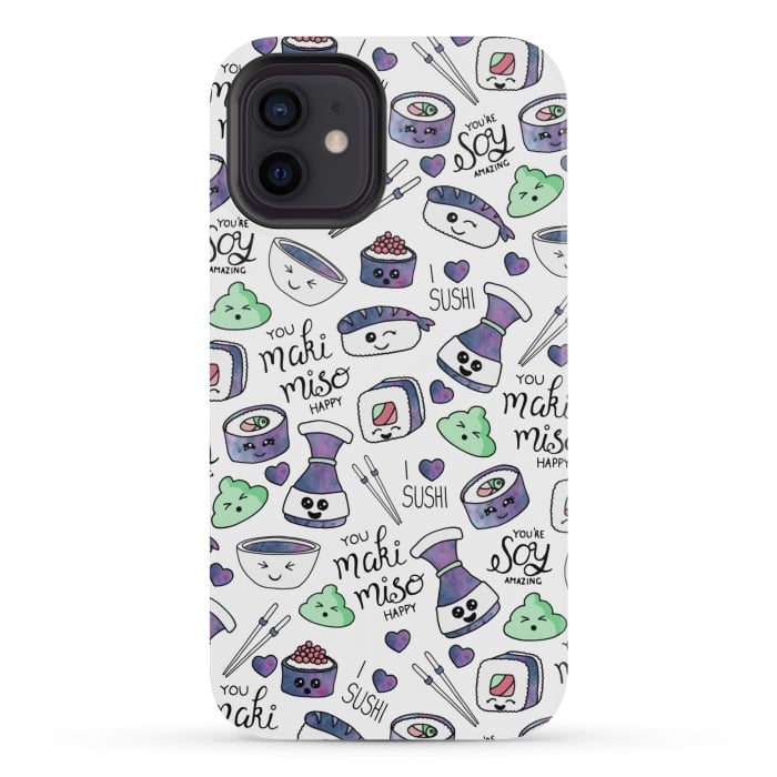 iPhone 12 mini StrongFit Galaxy Sushi by gingerlique