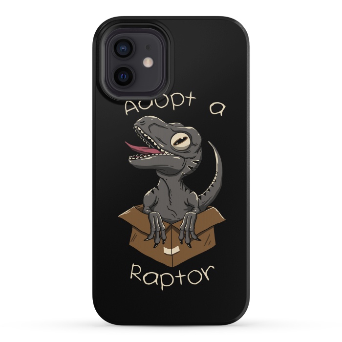 iPhone 12 mini StrongFit Adopt a Raptor by Vincent Patrick Trinidad