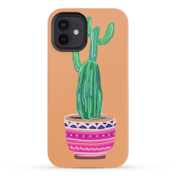 iPhone 12 mini StrongFit Cacti Plant by MUKTA LATA BARUA