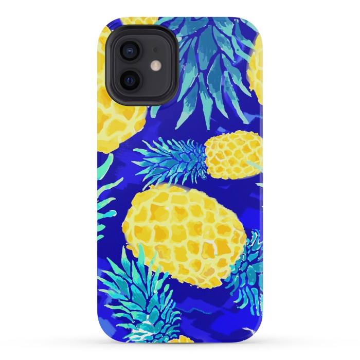 iPhone 12 mini StrongFit Pineapple Crush by MUKTA LATA BARUA