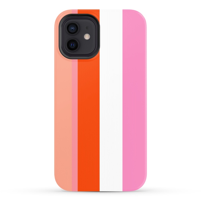iPhone 12 StrongFit Colorful Stripes by MUKTA LATA BARUA