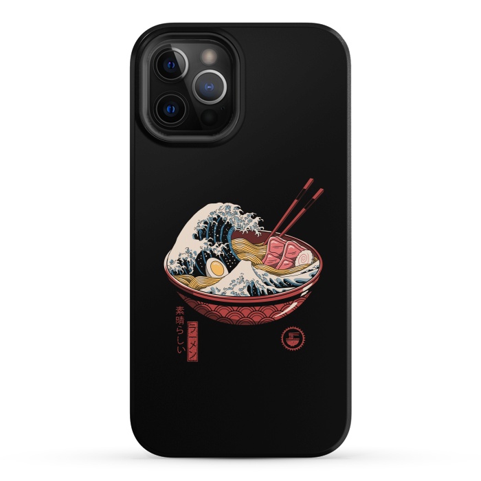 iPhone 12 Pro StrongFit Great Ramen Wave by Vincent Patrick Trinidad