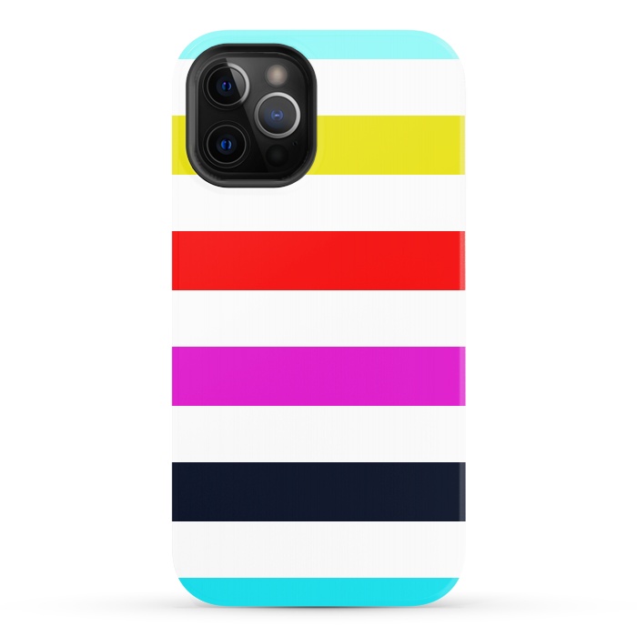 iPhone 12 Pro StrongFit rainbow stripes by Vincent Patrick Trinidad