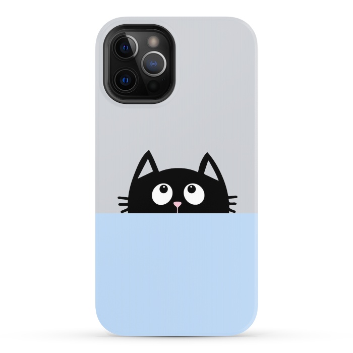 iPhone 12 Pro StrongFit peek a cat by Vincent Patrick Trinidad